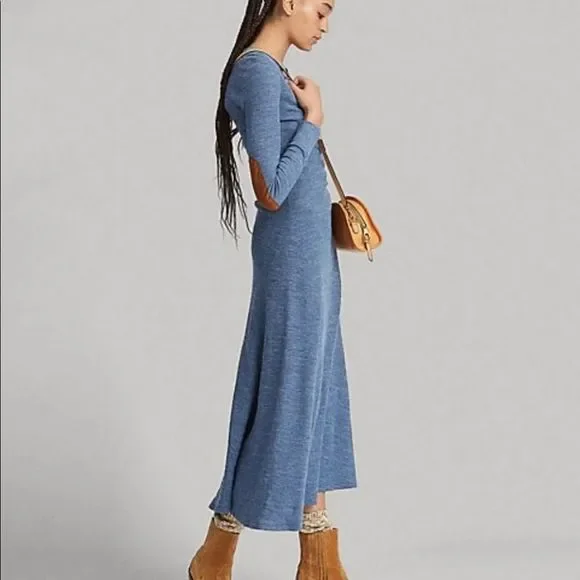 Polo Ralph Lauren Waffle Knit Henley Thermal Maxi Dress - Picture 3 of 4